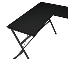 Escritorio para computadora Demas de 62" de largo con estructura metálica en forma de X