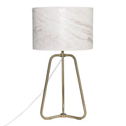 Lámpara de mesa Optima con pantalla de mármol - Bronce
