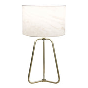 Lámpara de mesa Optima con pantalla de mármol - Bronce