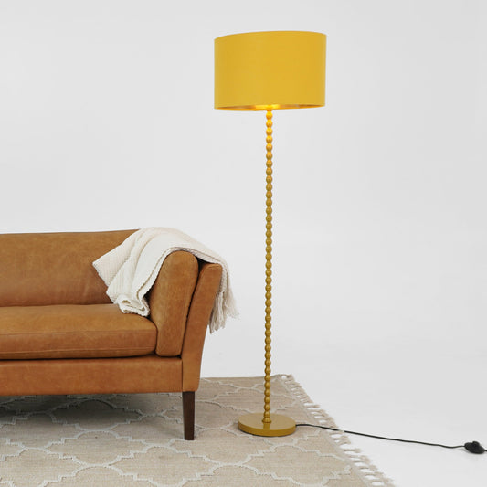 Orbit Floor Lamp Ochre and Gold