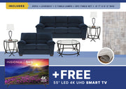 Free Smart TV +  SimpleJoy 8PC Living Room Package