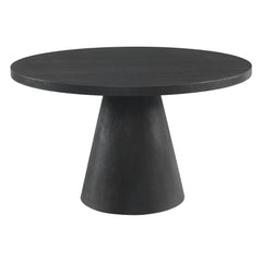 Portland Round Black Dining Table