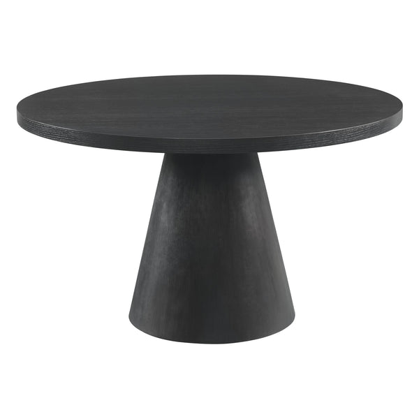 Portland Round Black Dining Table