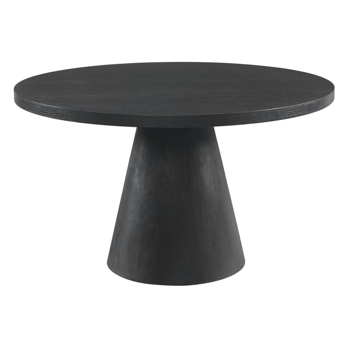 Portland Round Black Dining Table
