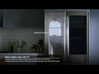  LG 30-inch, 29.5 cu. ft. Freestanding French 4-Door Refrigerator with Full-Convert™ Drawer LRMXS3006S EXTERNAL_VIDEO 4