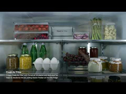  LG 30-inch, 29.5 cu. ft. Freestanding French 4-Door Refrigerator with Full-Convert™ Drawer LRMXS3006S EXTERNAL_VIDEO 3
