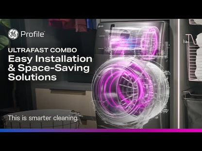  GE Profile All-in-One Electric Laundry Center with Fast Airflow Drying System PFQ97HSPVRS EXTERNAL_VIDEO 1