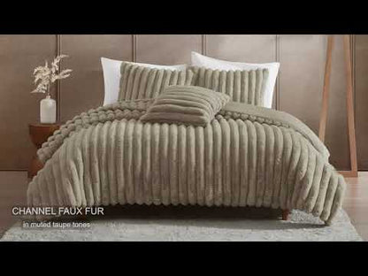 Ethan Taupe 4 PC Comforter Set