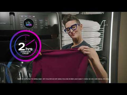  GE Profile All-in-One Electric Laundry Center with Fast Airflow Drying System PFQ97HSPVGN EXTERNAL_VIDEO 3