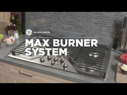  GE Profile 36-inch Built-In Gas Cooktop with MAX Burner System PGP7036SLSS EXTERNAL_VIDEO 5