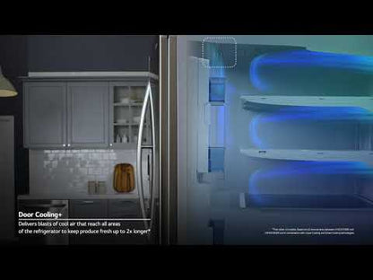  LG 30-inch, 29.5 cu. ft. Freestanding French 4-Door Refrigerator with Full-Convert™ Drawer LRMXS3006S EXTERNAL_VIDEO 1
