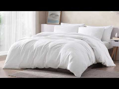 Daniel Gauze Cotton 4 pc Comforter Cover Set White