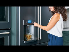  Café 36-inch, 22.2 cu.ft. Counter-Depth French 3-Door Refrigerator with Keurig® K-Cup® Brewing System CYE22UP2MS1 EXTERNAL_VIDEO 2