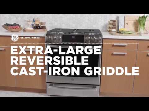  GE Profile 30-inch Slide-In Gas Range PGS960YPFS EXTERNAL_VIDEO 4