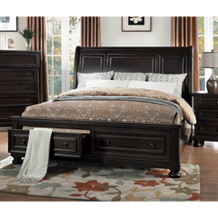 Begonia Grayish King Storage Bed