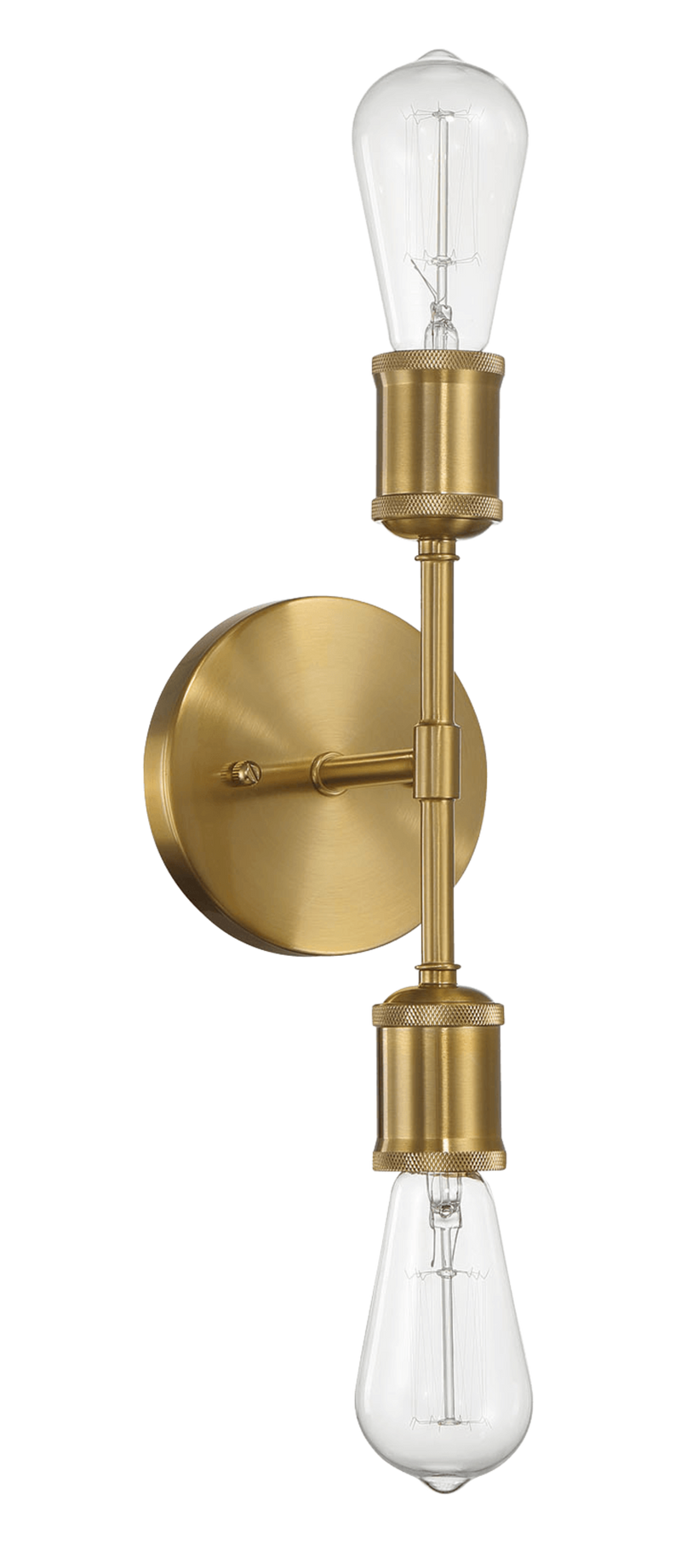 Aplique de pared Reverie con doble luz para baño, sobre espejo, para dormitorio, pasillo, entrada, 12,7 cm de ancho x 27,5 cm de alto x 12,7 cm de profundidad