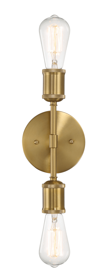 Reverie Double Lights Bathroom Wall Sconce over Mirror Bedroom Hallway Entryway 5"W × 10.75"H × 5"E