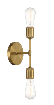 Reverie Double Lights Bathroom Wall Sconce over Mirror Bedroom Hallway Entryway 5"W × 10.75"H × 5"E