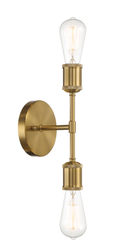 Reverie Double Lights Bathroom Wall Sconce over Mirror Bedroom Hallway Entryway 5"W × 10.75"H × 5"E