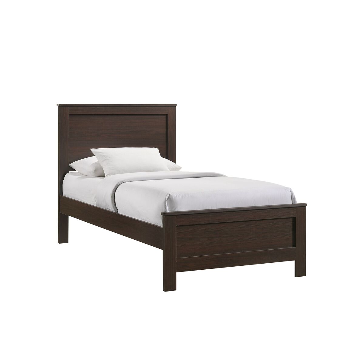 Sami Youth Panel Bed in Espresso