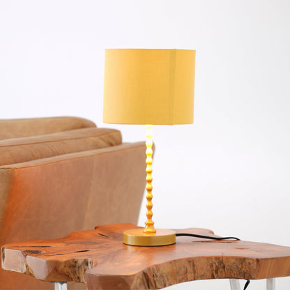 Lámpara de mesa Sereno Ocre y Oro