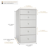 SlayStation® 5-Drawer Makeup Vanity Storage Unit (Pair)