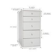 SlayStation® 5-Drawer Mirrored Vanity Storage Unit
