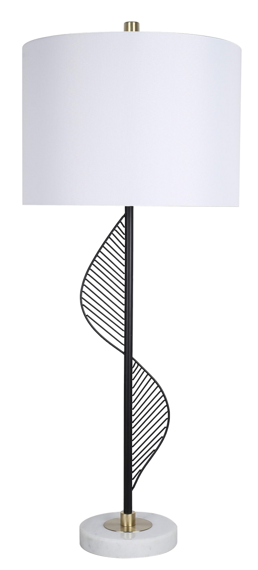 Spiral Radiance II Metal & Marble Table Lamp (Case Pack 2)