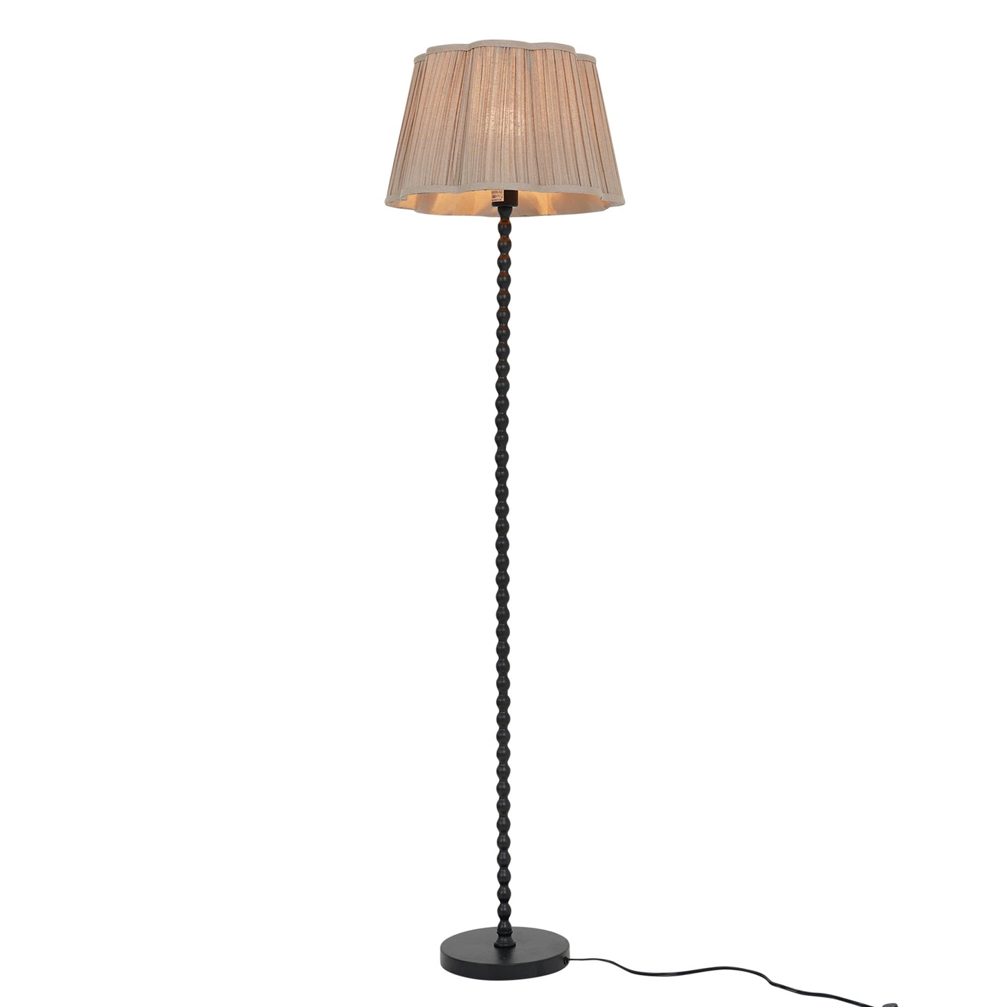 Stello Floor Lamp Natural and Black