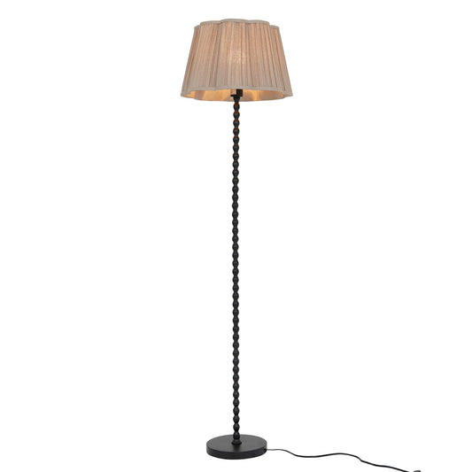 Stello Floor Lamp Natural and Black