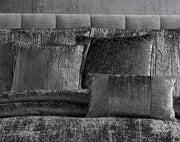 Taos 7 pc Velvet Comforter Charcoal