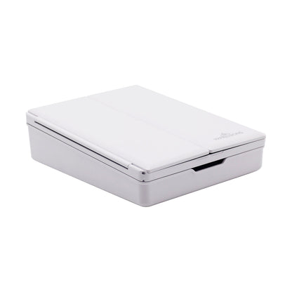Touch Trifold LED Makeup Mirror with Vanity Organizer