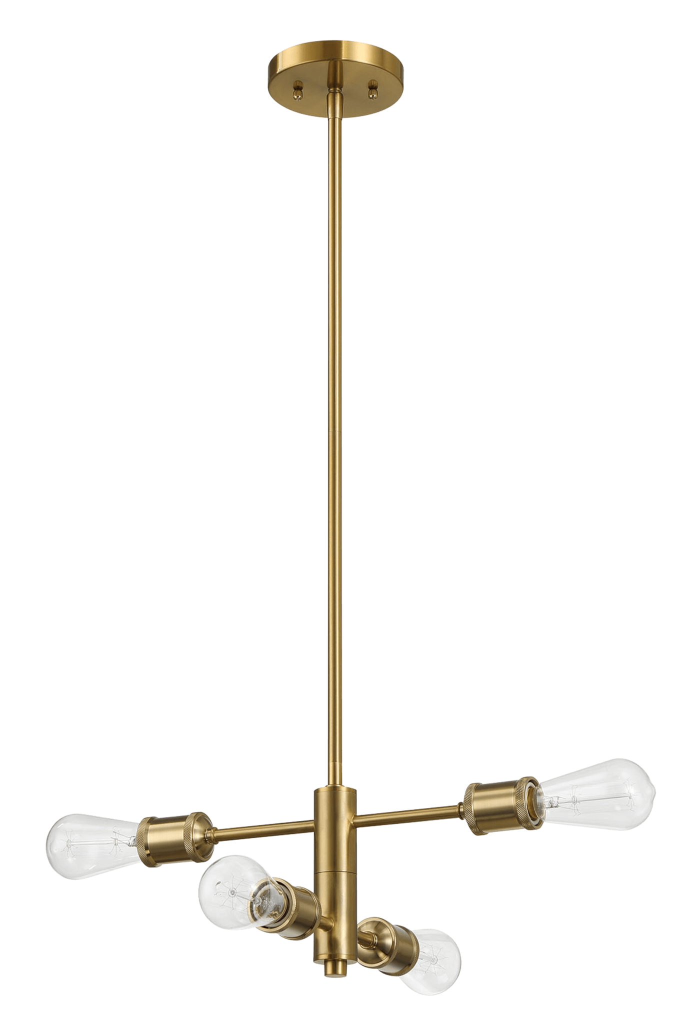 Trellis Four Lights Modern Gold Chandelier