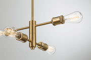 Trellis Four Lights Modern Gold Chandelier