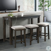 Stone 4PC Occasional Bar Table