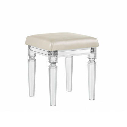 Vanity Stool W/ Acrylic Leg