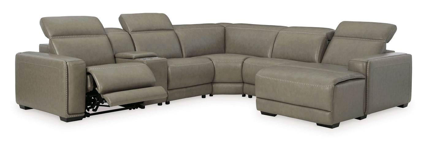 Correze 6PC Power Reclining Sectional w/ RAF Chaise