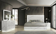 Esther Bedroom Set in White with LED Lighting