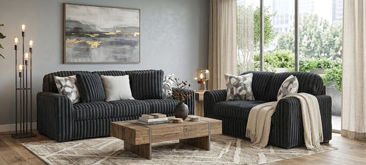 Midnight-Madness 2PC Living Room Set