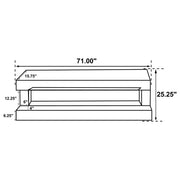 Vallerie 71" TV Stand with Fireplace