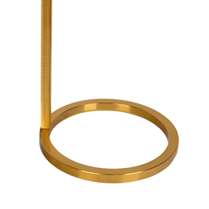 Lámpara de mesa de globo de terciopelo, cristal opalino blanco con interruptor de regulación en línea