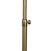Verve Brassed Gold Floor Lamp with On/Off Switch Adjustable Led Round Base