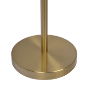 Verve Brassed Gold Floor Lamp with On/Off Switch Adjustable Led Round Base