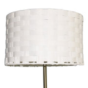 Viora Marble Base Floor Lamp - Dark Brown and White