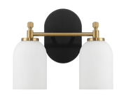 Vortex Two Lights Vanity in Traditional Style for Over Bathroom Mirror Wall Sconce