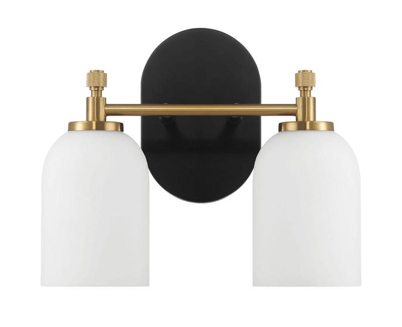 Vortex Two Lights Vanity in Traditional Style for Over Bathroom Mirror Wall Sconce
