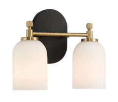 Vortex Two Lights Vanity in Traditional Style for Over Bathroom Mirror Wall Sconce