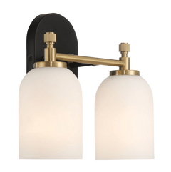 Vortex Two Lights Vanity in Traditional Style for Over Bathroom Mirror Wall Sconce