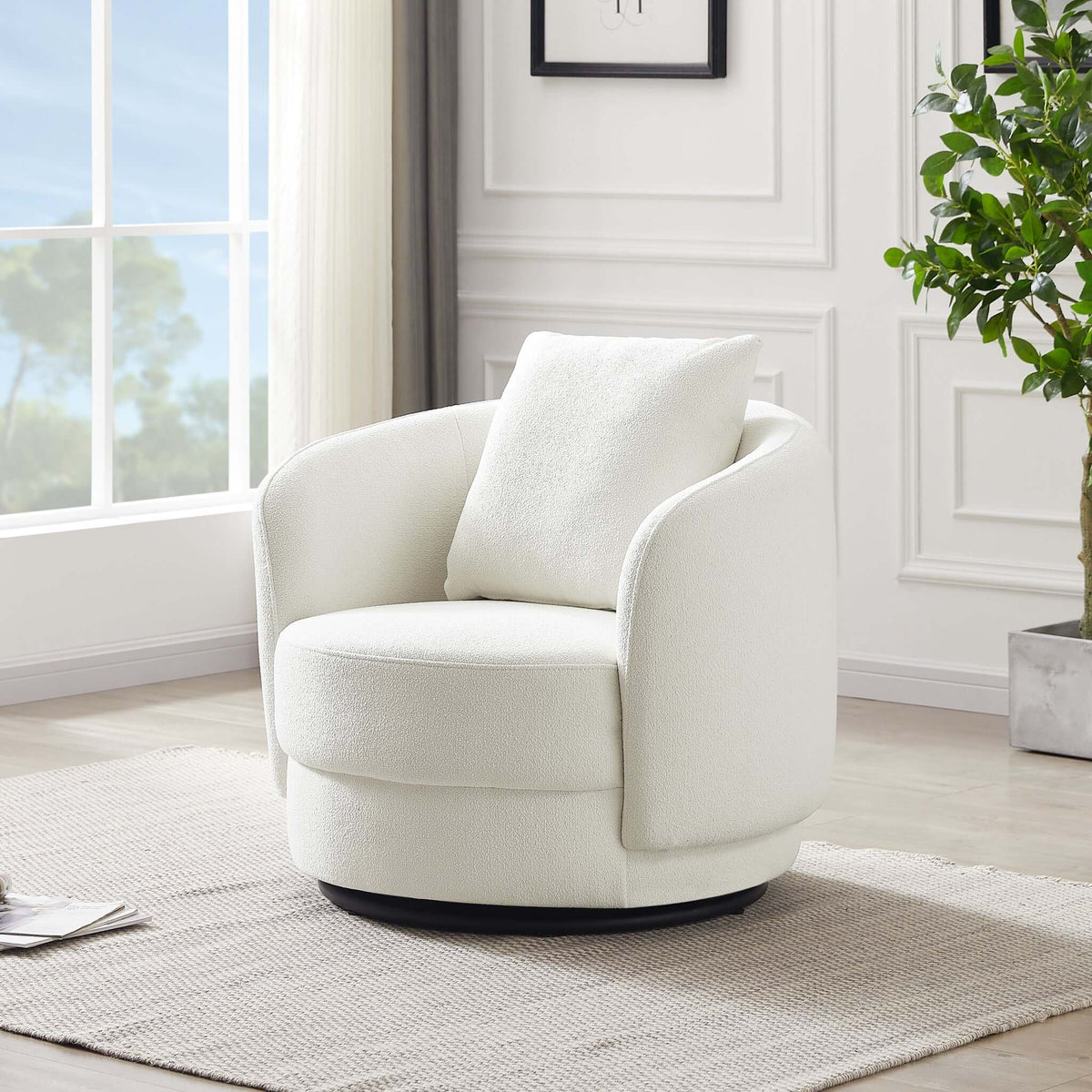 Sillón Boucle beige Dylan