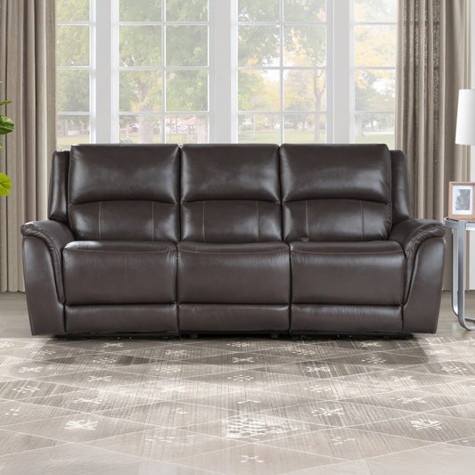 sofá Alexandria Power Leather Reclining